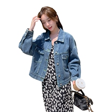 【现货】小个子宽松牛仔外套2243-P130-K195，女装短外套，浙宝189