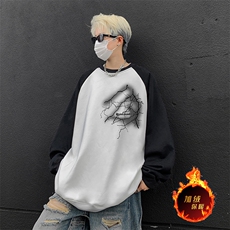 白色拼黑袖（加绒）