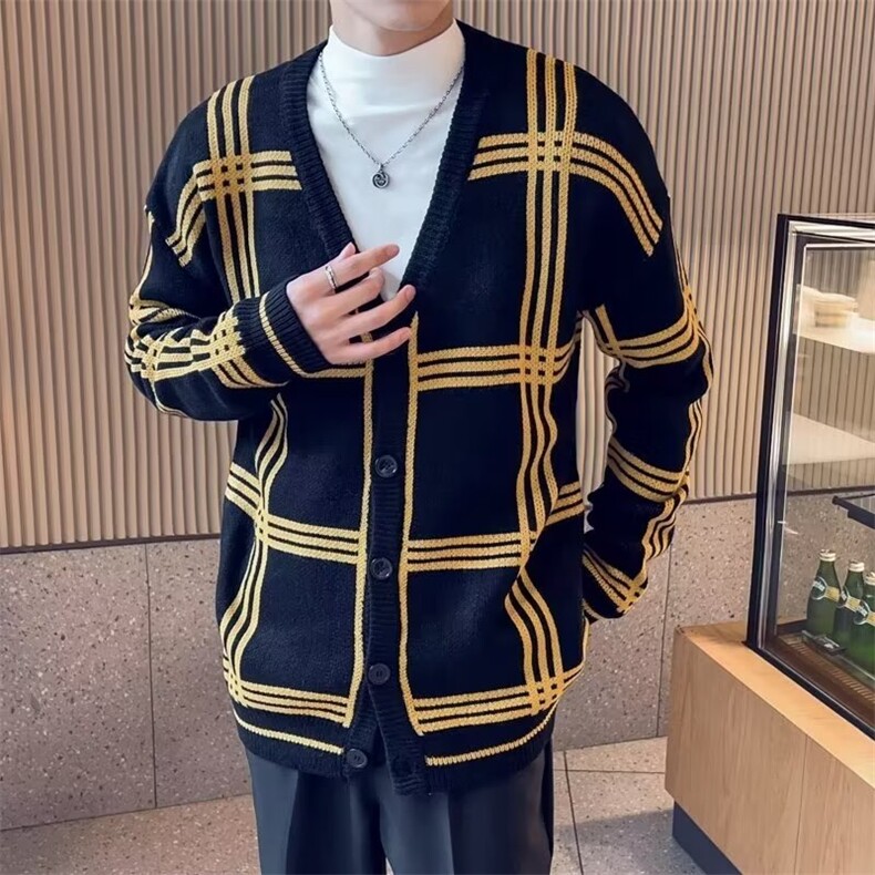 网红毛衣男女新款洋气时尚开衫潮牌针织衫外套高级,男装针织衫/毛衣,星座506A