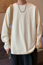 wassuphappy鸭绒长袖t恤男款春秋季潮牌保暖打底衫羽绒防寒内搭，男装T恤，电商D206-1