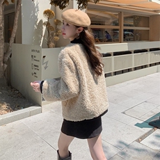 【现货】小个子宽松羊羔毛外套2255-P205-K288，女装短外套，浙宝189