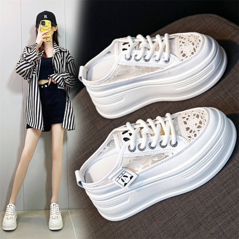 X3961-厚底拖鞋女2024夏季新款休闲松糕凉拖小个子包头增高小白鞋，女鞋拖鞋，星座1407-3