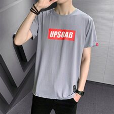 男士短袖t恤新款圆领宽松衣服夏季潮流半袖丅体恤男装DJ751TP15，男装T恤，电商A102