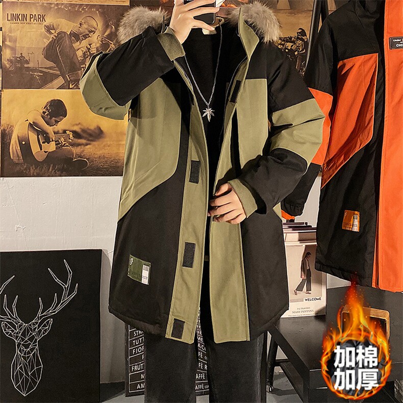 8XL-M港风棉衣男冬新款大毛领加厚棉服加厚外套货足支持各种活动,男装棉衣,钱塘717(原712)