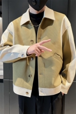 现货2025秋季社会小伙痞帅男小香风夹克外套JK23P95控128，男装夹克，电商B276A