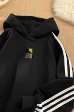 美式直播抖音得物品质三条杠连帽卫衣外套W7201P48加绒元，女装短外套，电商C408(原B339-1)