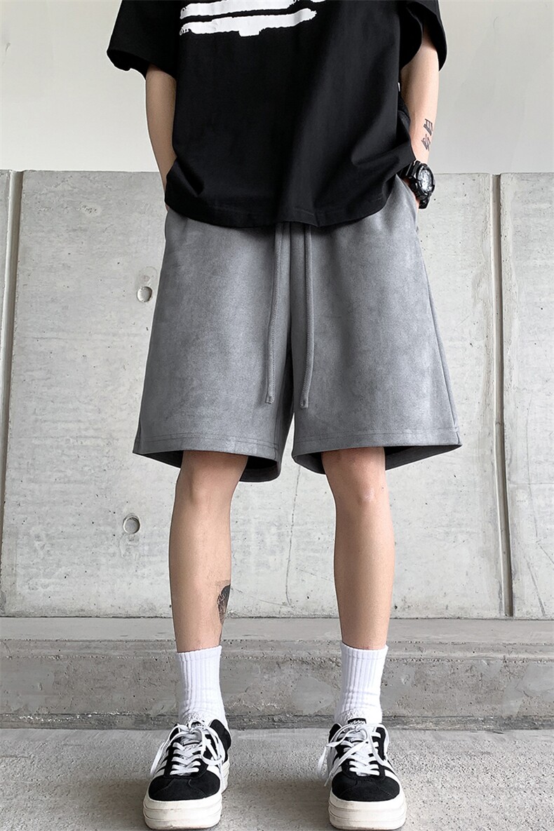8XL-M特大码短裤男美式个性潮麂皮绒运动短裤男五分裤DK1535P25,男装牛仔裤,电商D206-1