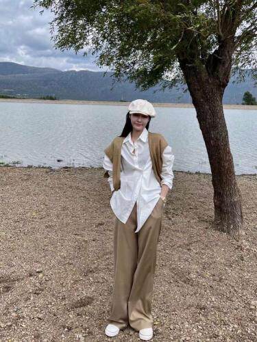 衬衫两件套，女装衬衫，玩美