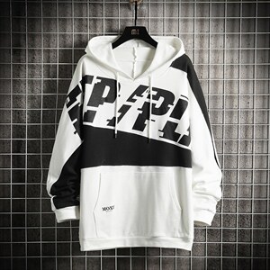 7XL-M大码连帽卫衣男2023秋季新款潮休闲胖子卫衣加肥加大码控88，男装卫衣，钱塘717(原712)