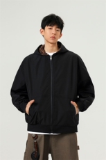 可二开豹纹元素大码M-5XL连帽夹克男100%聚酯纤维JK78091P69控108，男装夹克，星座227-7