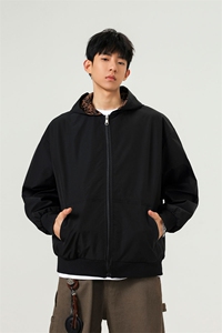 可二开豹纹元素大码M-5XL连帽夹克男100%聚酯纤维JK78091P69控108图片