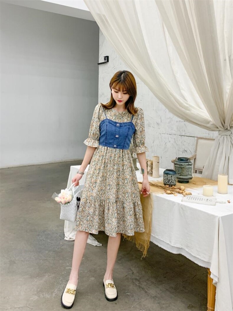 两件套马甲背心连衣裙，女装马夹，雨恋依香