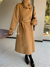2021隽末立领气质显瘦双面羊绒大衣4个颜色SM，其它，Jarmore隽末