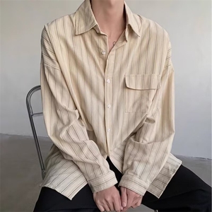 长袖衬衫日系港风宽松衬衣男潮流百搭休闲外套AA388-P42图片