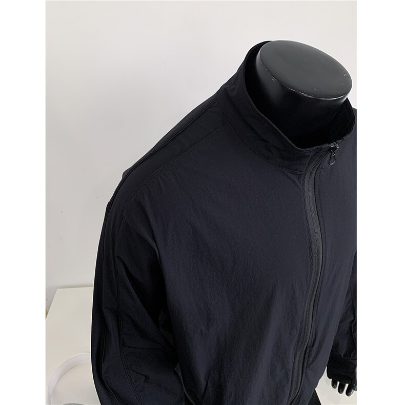 藏青色立领防晒衣男款夏季薄款户外防紫外线衣服凉感速干骑行外套，男装防晒衣，电商A341