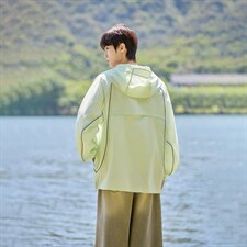 UPF50+有报告凉感轻薄透气宽松大码潮流防晒服DQC657-P48，男装防晒衣，电商B306