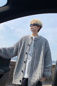 毛衣男秋冬新款港风宽松针织毛衫MYA6-P65图片