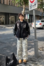 【网图】B221ins高街多口袋休闲迷彩工装裤子LK24253-特P48控78，男装休闲裤，电商B221