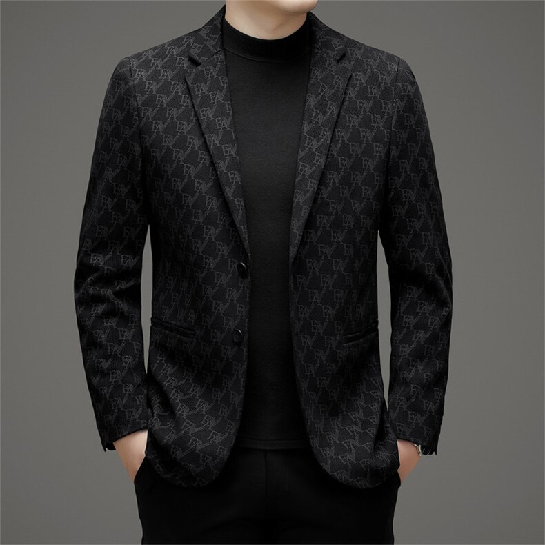 秋冬时尚新款男士商务休闲西服韩版西装修身单西外套QS3237-P165图片