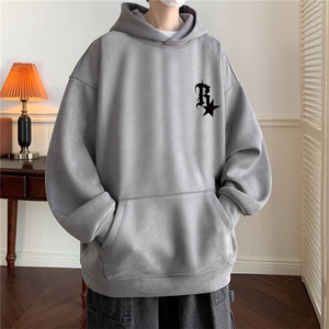 ！麂皮绒连帽卫衣 直播品质重磅400克R星印花JL7083-P45控78图片