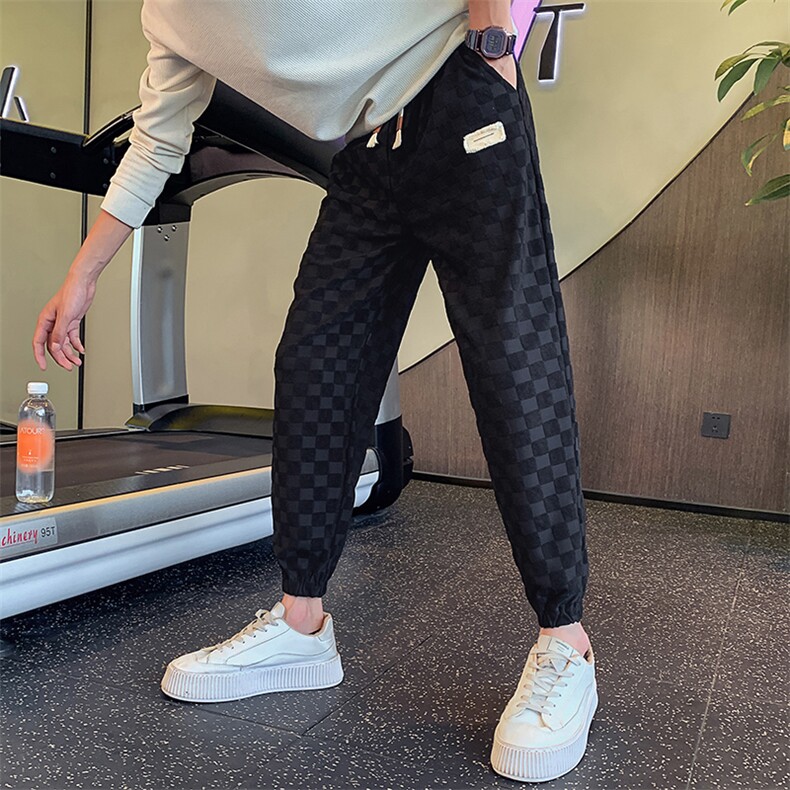 23新秋款社会小伙风裤子韩版日系抖音直播运动裤2144/P58控85，女装休闲裤，星座313B-2(原星座309A-2)