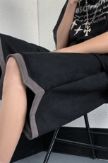 B239-1501-P38控价59麂皮绒休闲短裤男美式撞色抽绳五分裤子，男装休闲裤，星座514-2(原B239)