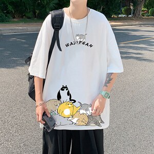 DX17155-P20纯棉短袖t恤男大码半袖打底衫宽松体恤衫港风，男装T恤，电商A040