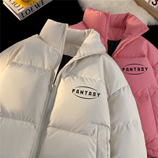 毛毯新款秋冬时尚字母印花休闲立领棉服A247-MY505特批85控138，男装棉衣，电商A247