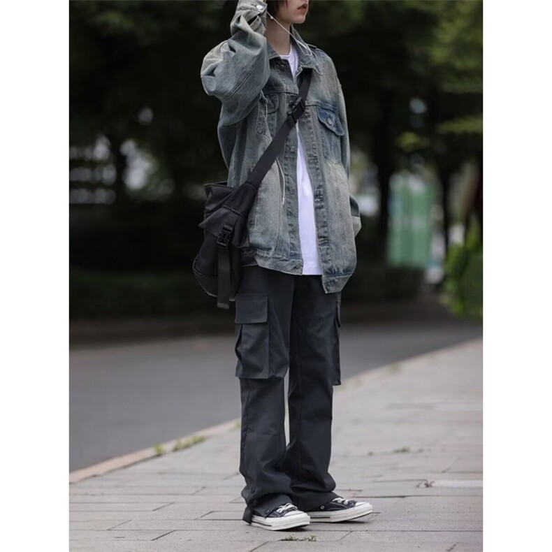【量大价格可谈】美式复古男女潮流秋牛仔外套S8841P61,男装工装外套,星座1112-1