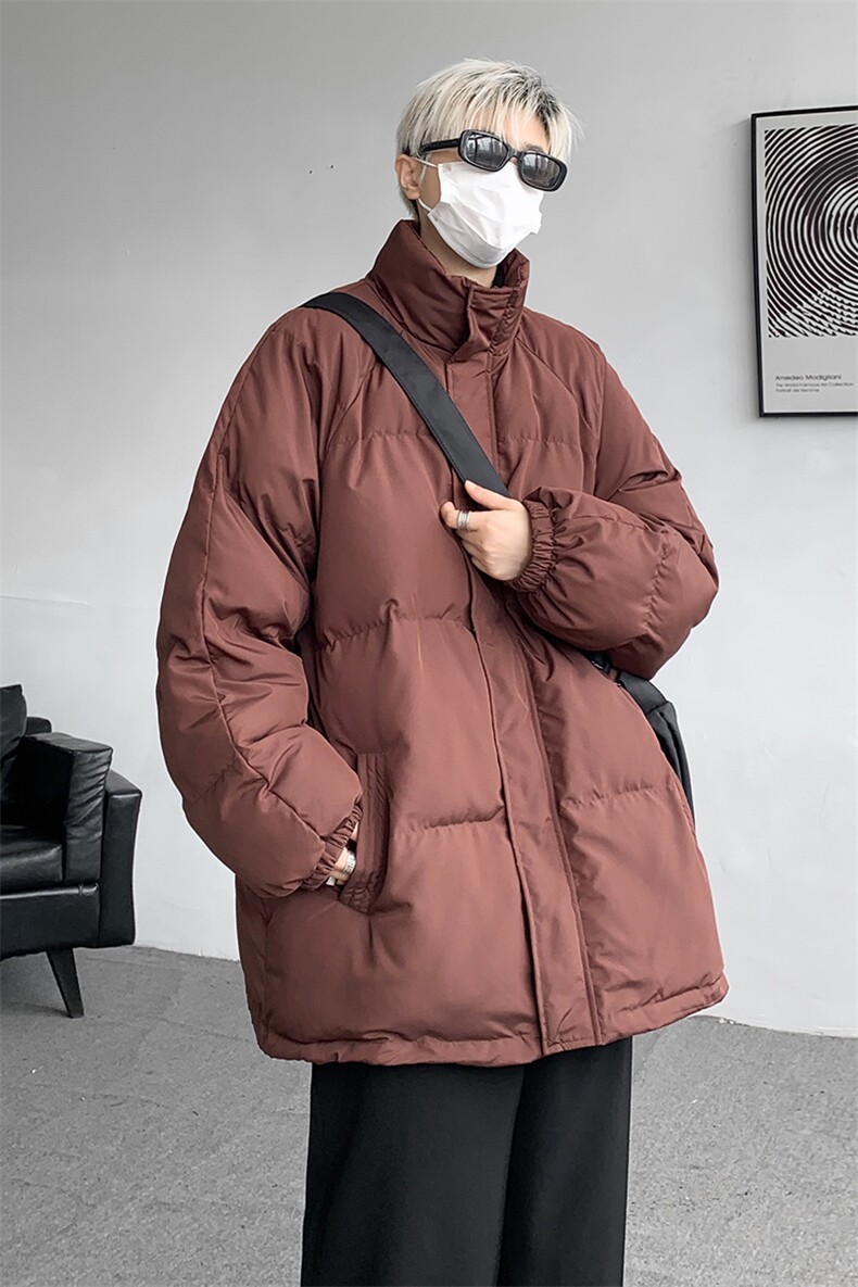 8XL-M90白鸭绒！立领羽绒服男宽松保暖加厚外套YRFC04P198控268,男装羽绒服,电商D206-1