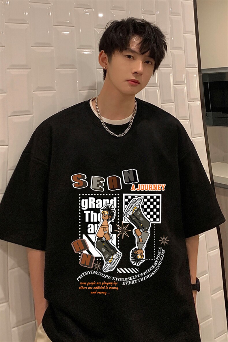 麂皮绒短袖t恤男大码半袖男JD82282-P25,男装T恤,电商A040