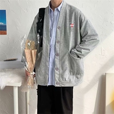 秋冬新款潮流针织线衫帅气夹克潮牌宽松男装外套W1399-P35，男装夹克，星座512-4