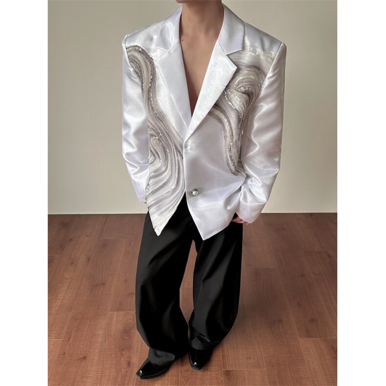 26春夏礼服重工珠片刺绣亮面珍珠西装外套xz196-p258,男装西服套装,电商B288