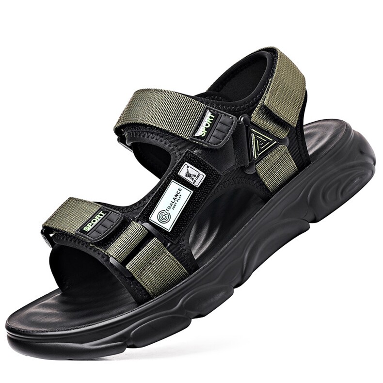 X4123-P135凉鞋男2024年新款夏季外穿防滑户外运动休闲软底沙滩鞋，男鞋凉鞋，星座1407-3