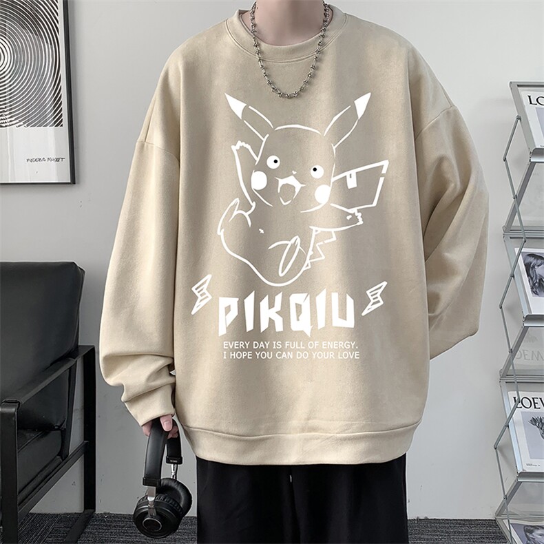 麂皮绒卫衣男大码重磅长袖t恤男JW81078-P35,男装卫衣,电商A040
