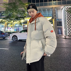 抖音得物宽松情侣连帽小标假两件面包服百搭棉服AB-MY2273-P70图片