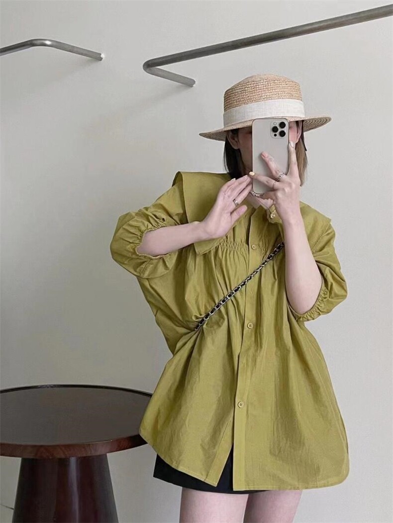 夏季布娃娃领连衣裙，女装连衣裙，纳米格