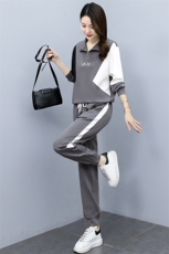 2025春装新款时尚休闲运动大码妈妈卫衣两件套洋气减龄套装女春秋，女装套装/套裙，关键词