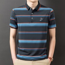 宽松翻领短袖T恤2023夏季新款polo衫商务休闲体恤打底衫男士上衣，男装T恤，电商B212（原钱塘6029）