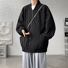 M-8XL春季棒球服外套男大码立领飞行员夹克潮牌休闲衣服JK001P65，男装夹克，电商B312