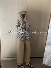 韩版竖条衬衣，其它，依多坊