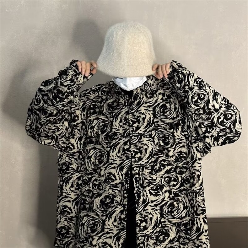 男春秋情侣宽松休闲衬衣CS113P33,男装衬衫,星座1116-2