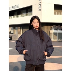 现货26春装美拉德立领飞行夹克纯色复古廓形高街棒球服外套，男装夹克，电商A486-1