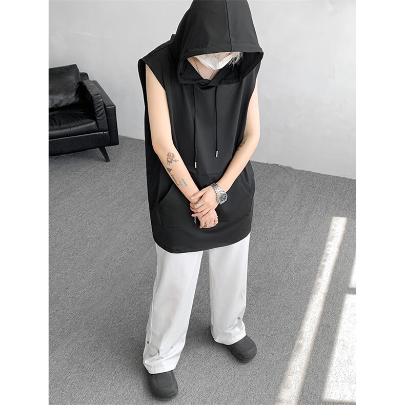 M-8XL特大码冰丝速干连帽背心男篮球运动无袖健身服坎肩TDX315P35,男装背心/马甲,电商D206-1