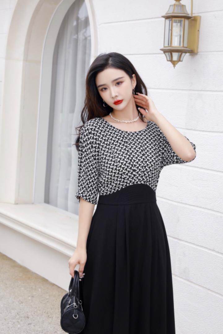 2023夏装连衣裙，女装连衣裙，贻思茗