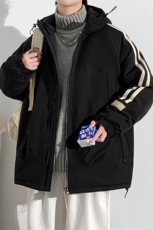 冬上新加棉保暖棉服潮青少年连帽棉衣外套男女8321-P110控价158，男装棉衣，电商A441-1