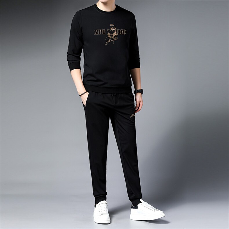 SA9627-2钱塘2020-2中青年男士新款时尚休闲帅气冬季卫衣P137,男装休闲套装,钱塘207-2