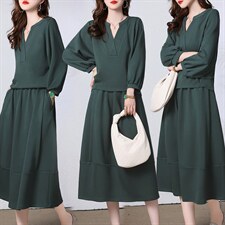 现货套装裙2024年秋季新款女装时尚休闲两件套，女装套装/套裙，关键词