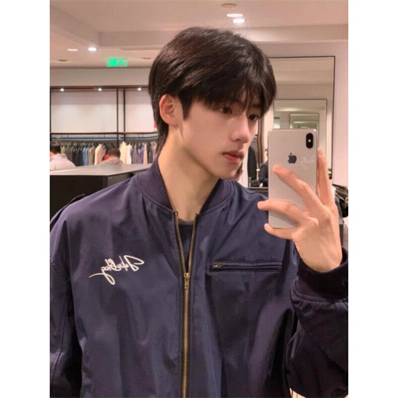 【有货】DHT151-特P68春秋美式复古刺绣飞行员夹克男简约宽松夹克,男装夹克,星座603-2