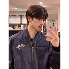 【有货】DHT151-特P68春秋美式复古刺绣飞行员夹克男简约宽松夹克，男装夹克，星座603-2